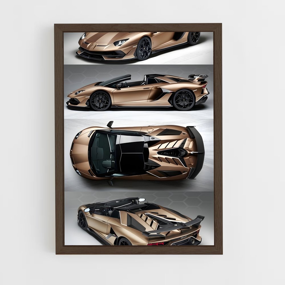 Poster Aventador SVJ Roadster – affiche Lamborghini (vue 5)